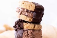 Sweet and Salty Chocolate Peanut Butter Ice Cream Sandwiches