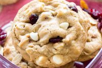 Decadent White Chocolate Cherry Almond Cookies