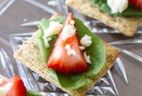 Strawberry Feta Spinach Bites