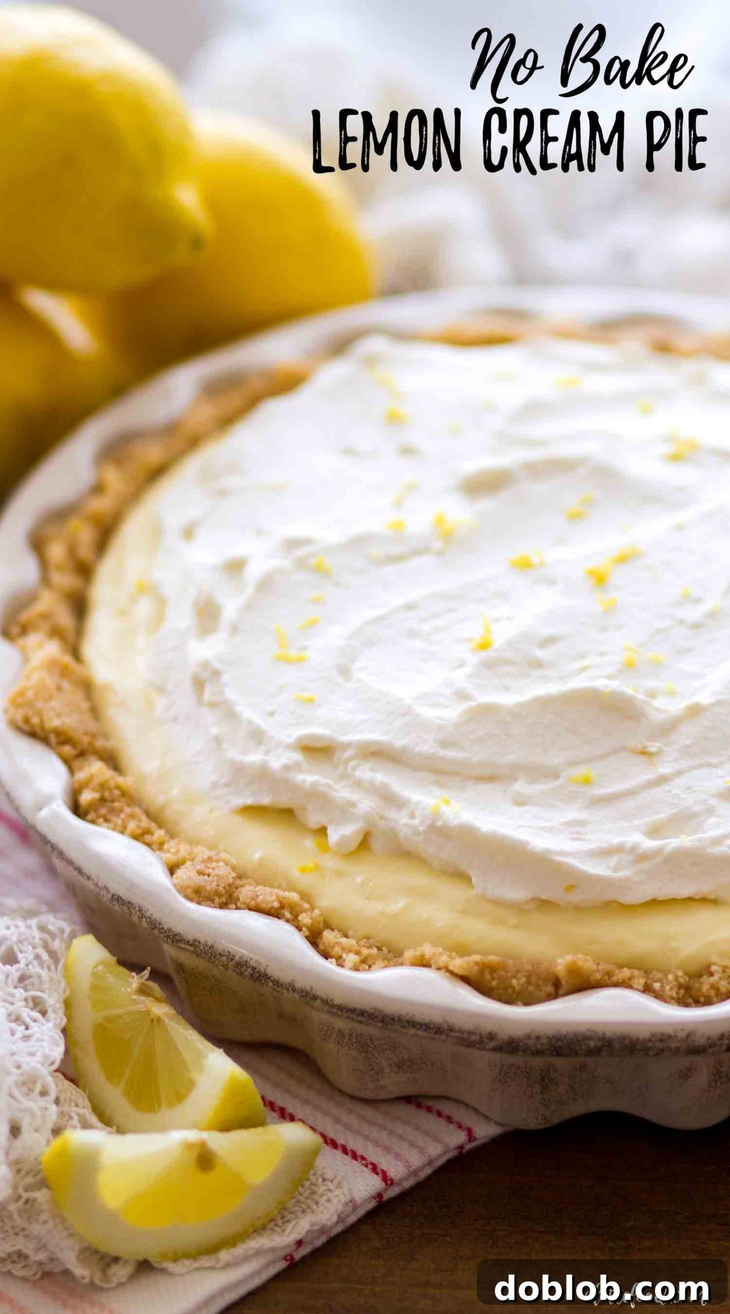 The Best No-Bake Lemon Cream Pie with Dual Crust and Homemade Topping. The best lemon cream pie is a No-Bake Lemon Cream Pie recipe featuring homemade whipped cream and a delightful combination of Golden Oreo and vanilla wafer crust.