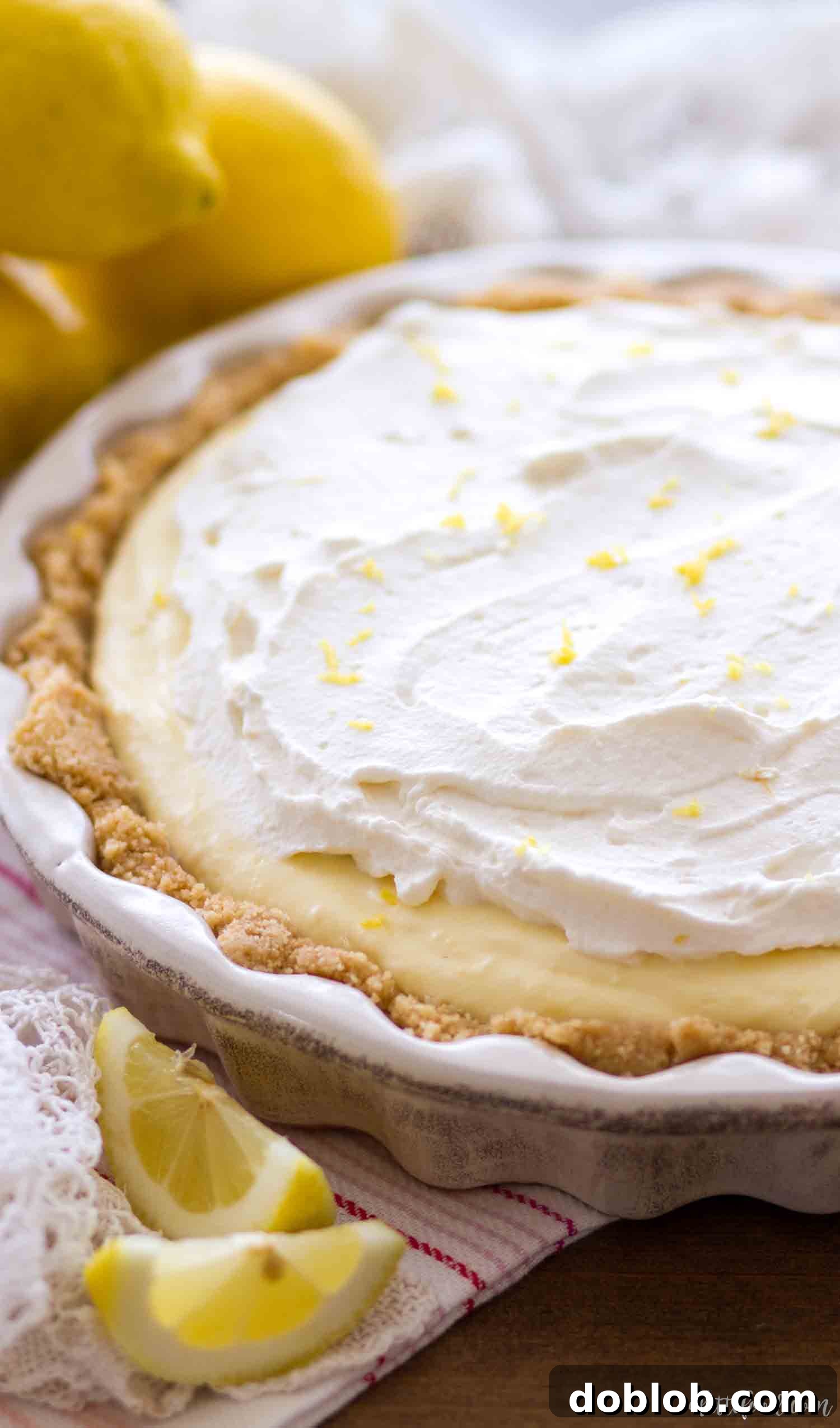 No Bake Lemon Cream Pie