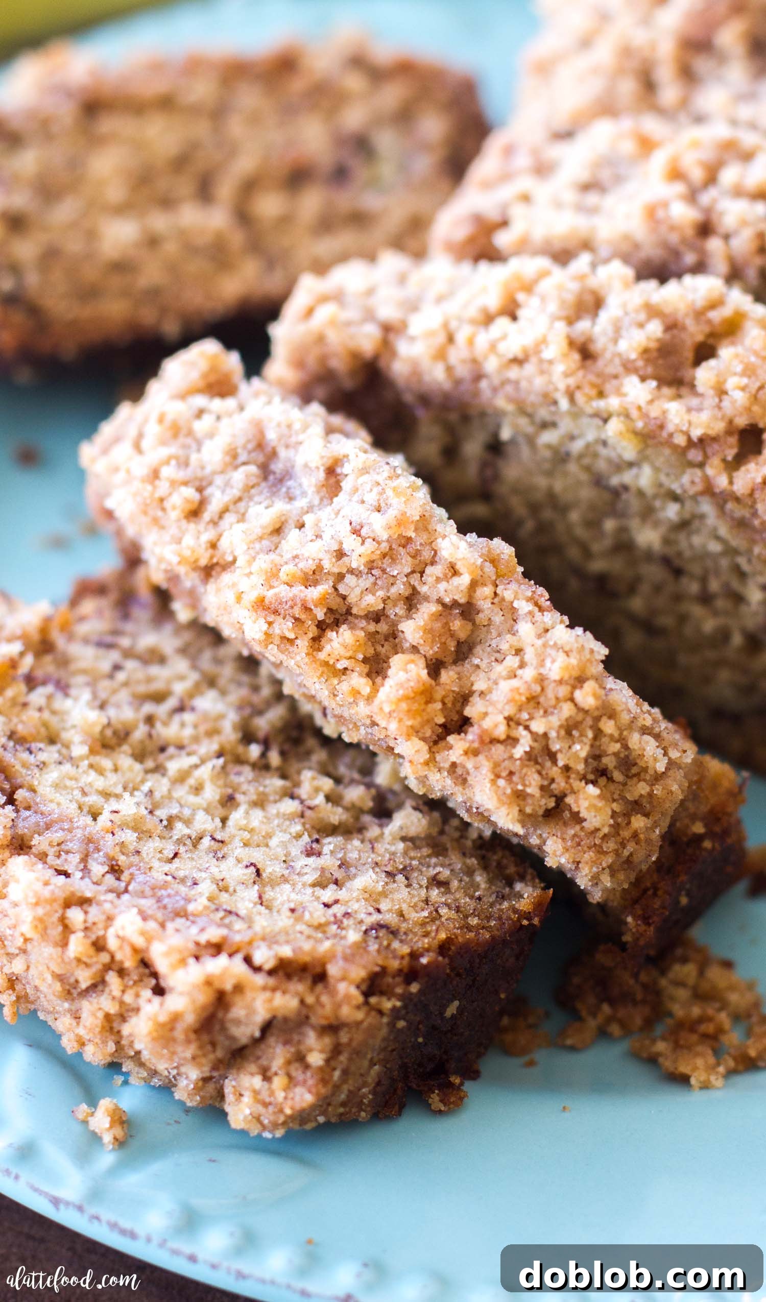 Maple Drizzled Banana Bread Bliss 4 coffee cake banana bread slices