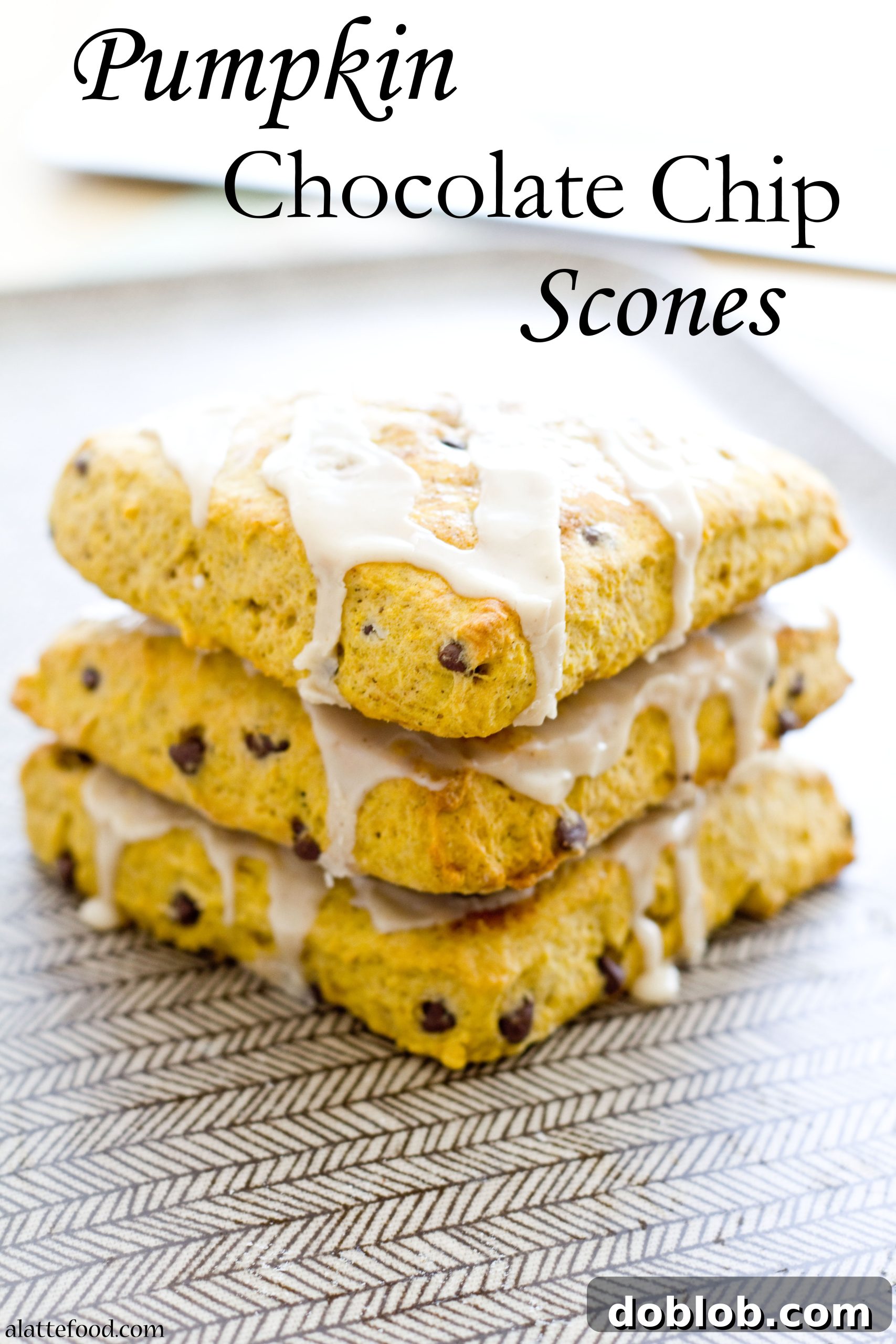Pumpkin Chocolate Chip Scones | A Latte Food
