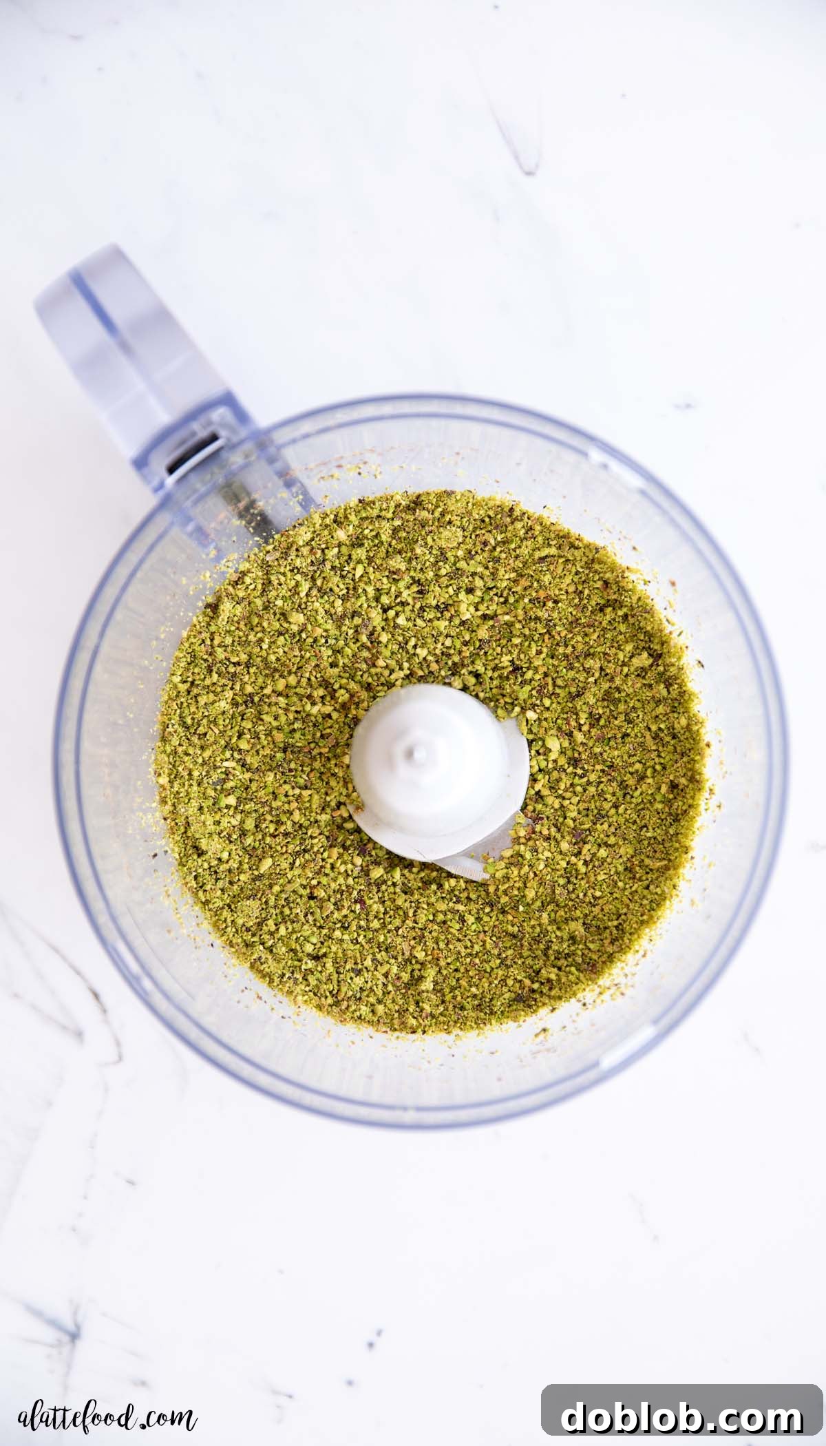 Sweet Honey Pistachio Delights with Cream Cheese 2 Ground pistachio crumbs in a food processor