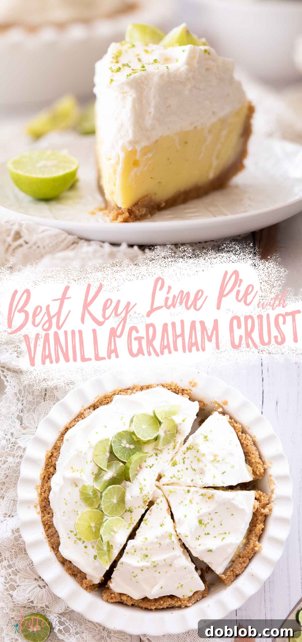 best key lime pie with a custard filling and whipped cream collage