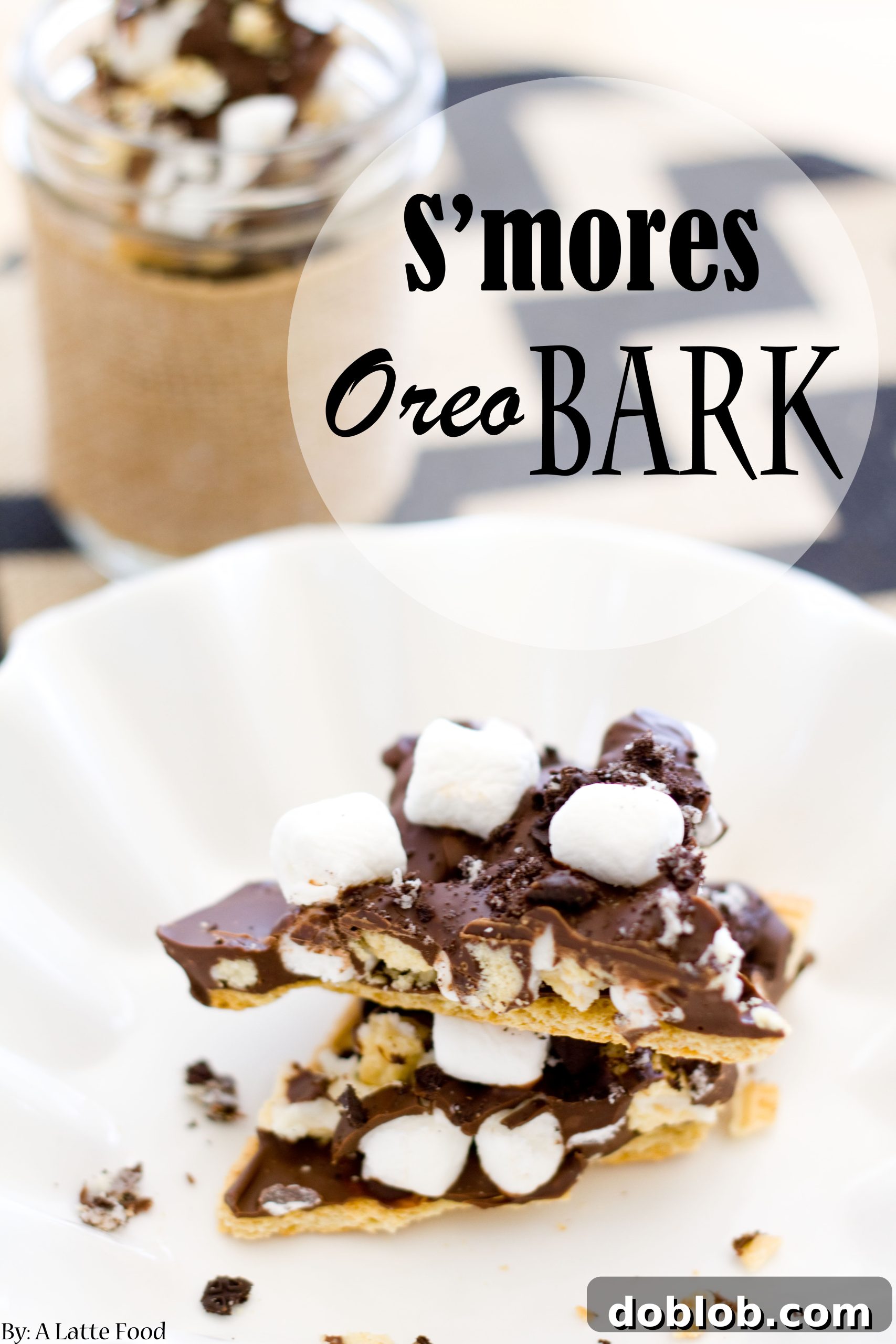 Delicious S'mores Oreo Bark, a quick and easy dessert