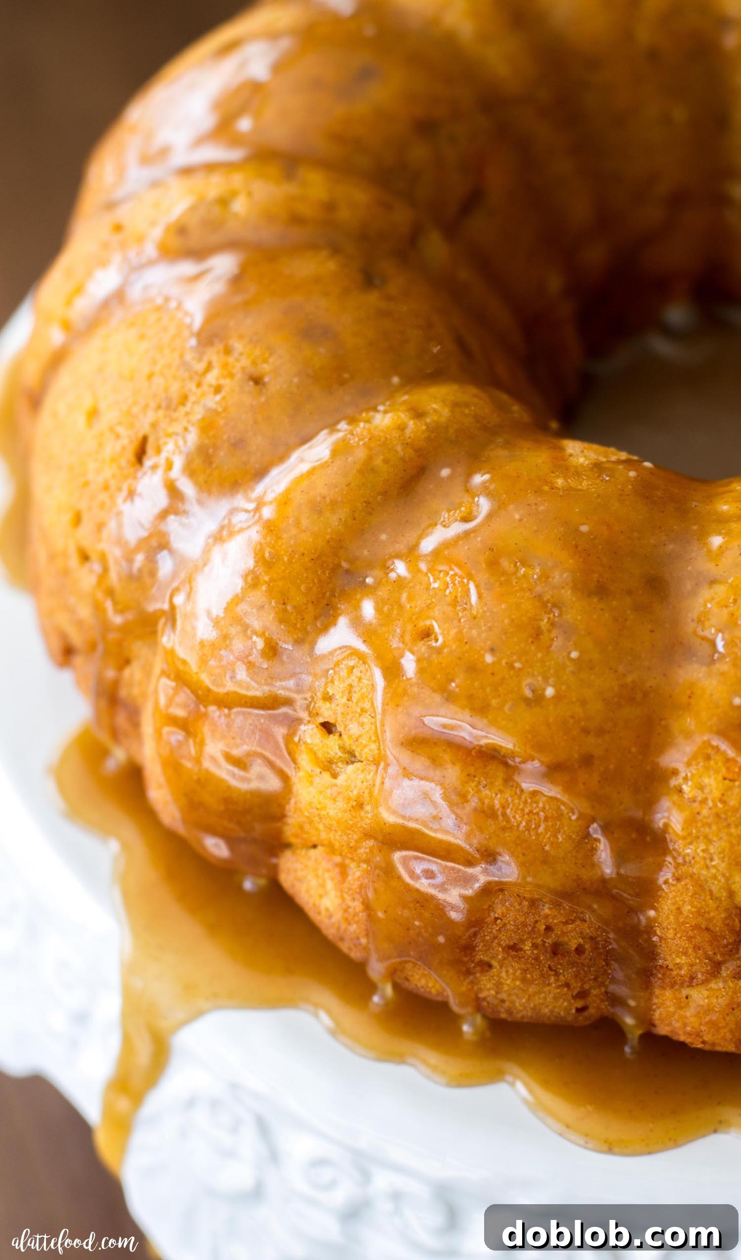 Sweet Potato Bundt Cake with Brown Sugar Glaze