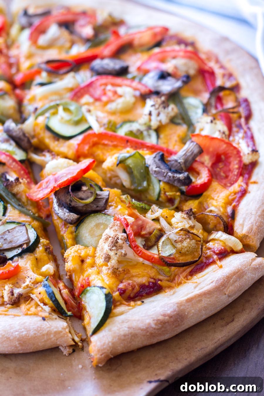 Roasted Vegetable Pizza with Sargento Sharp Cheddar