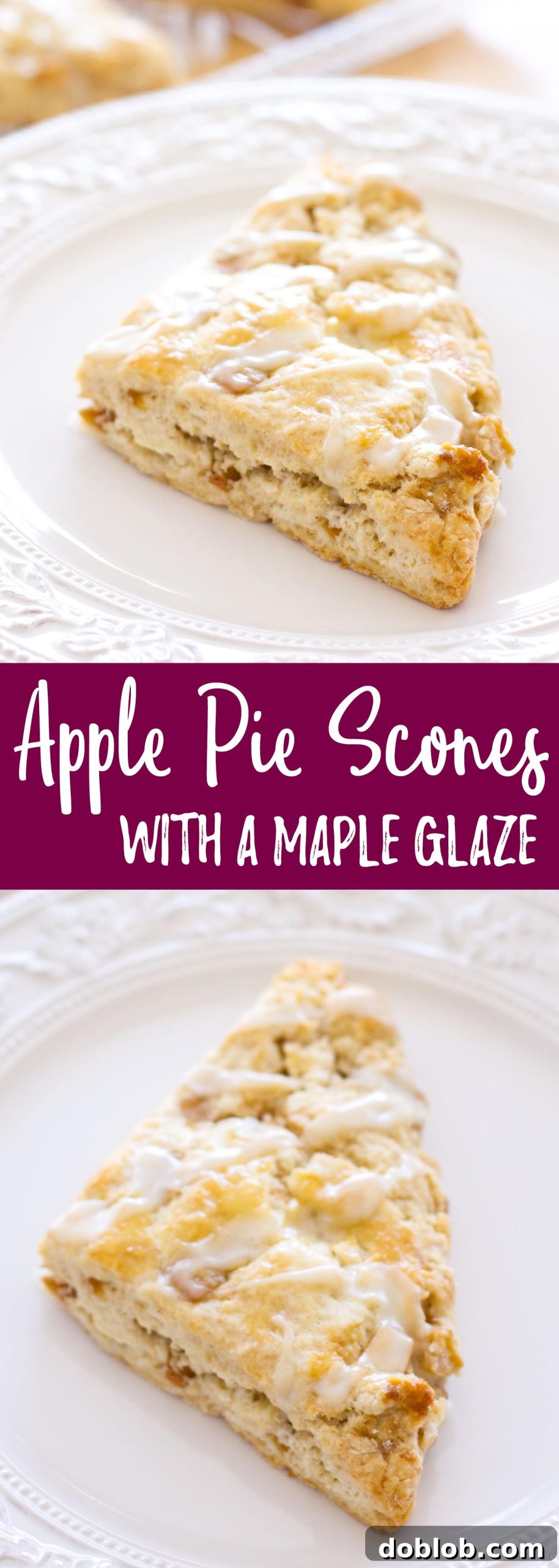A beautifully composed shot of apple pie scones with a warm, inviting glow, perfect for breakfast or dessert. #apple #fall #scone #pie #applepie #thanksgiving #breakfast
