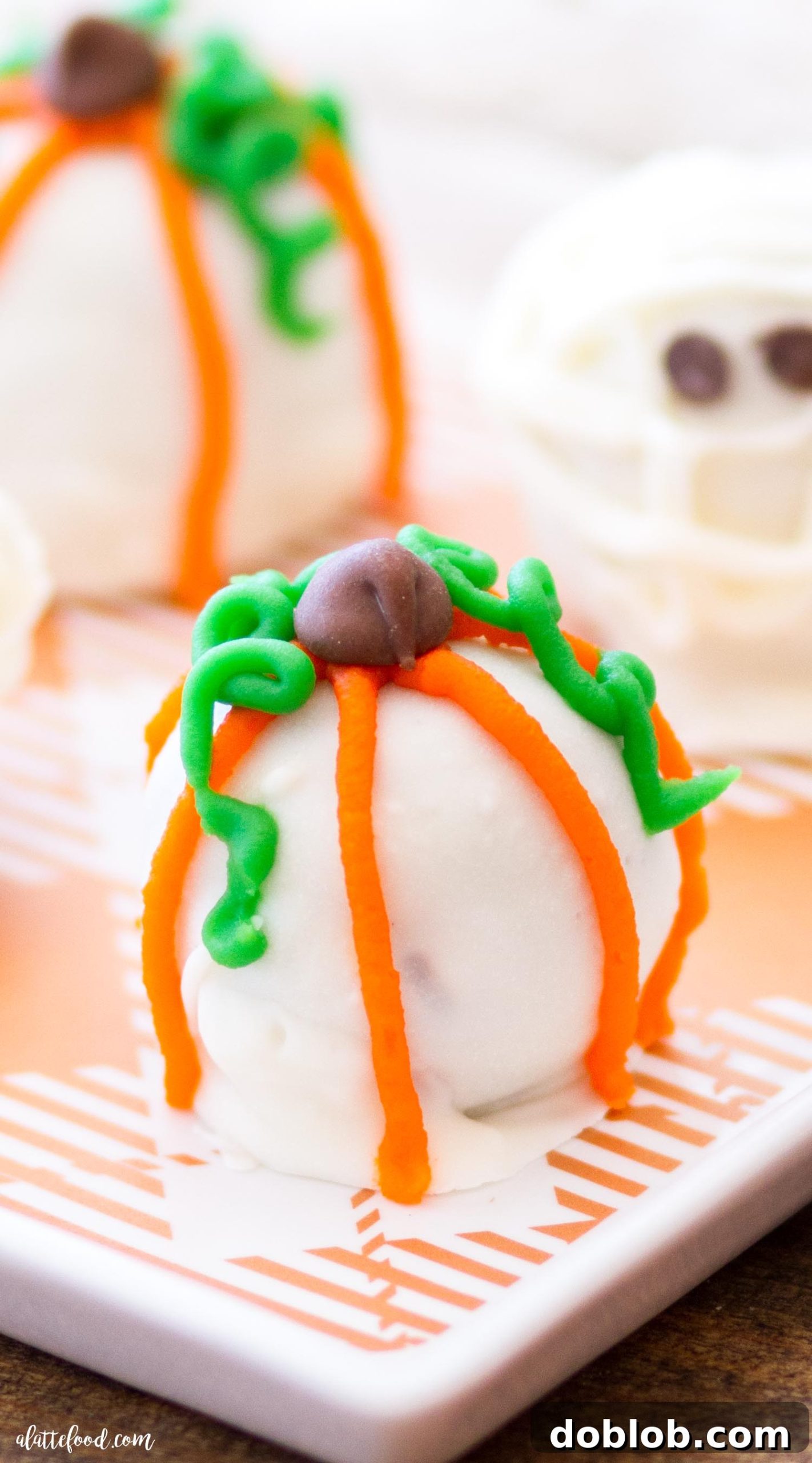 Delightful Halloween Cookie Truffles, perfect for spooky season gatherings and fall celebrations.