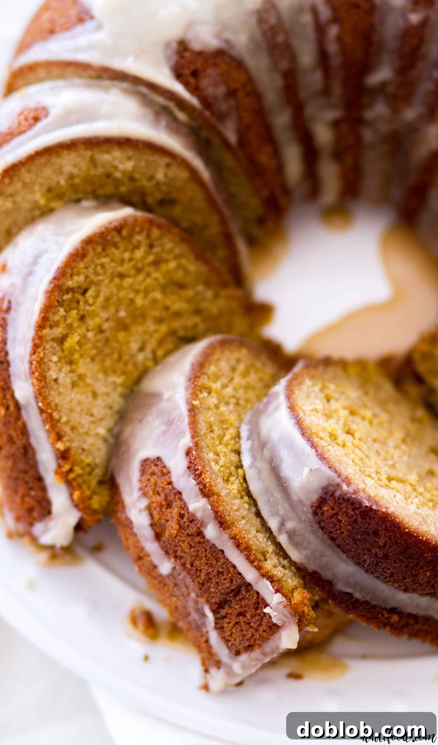 Vanilla Pumpkin Marble Bundt Cake
