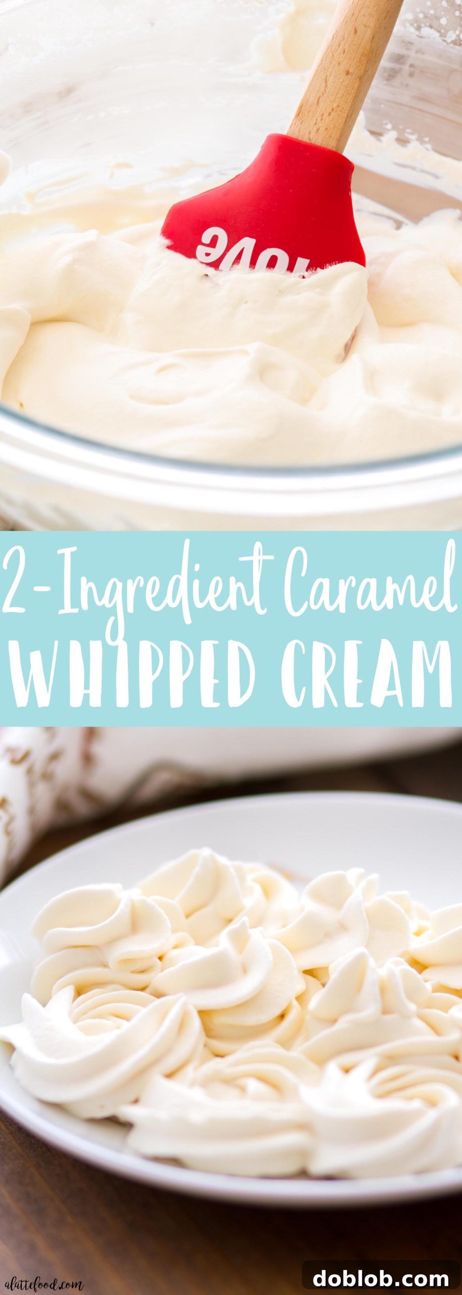 Versatile Caramel Whipped Cream Topping Another enticing shot of Caramel Whipped Cream, highlighting its luxurious texture and versatility