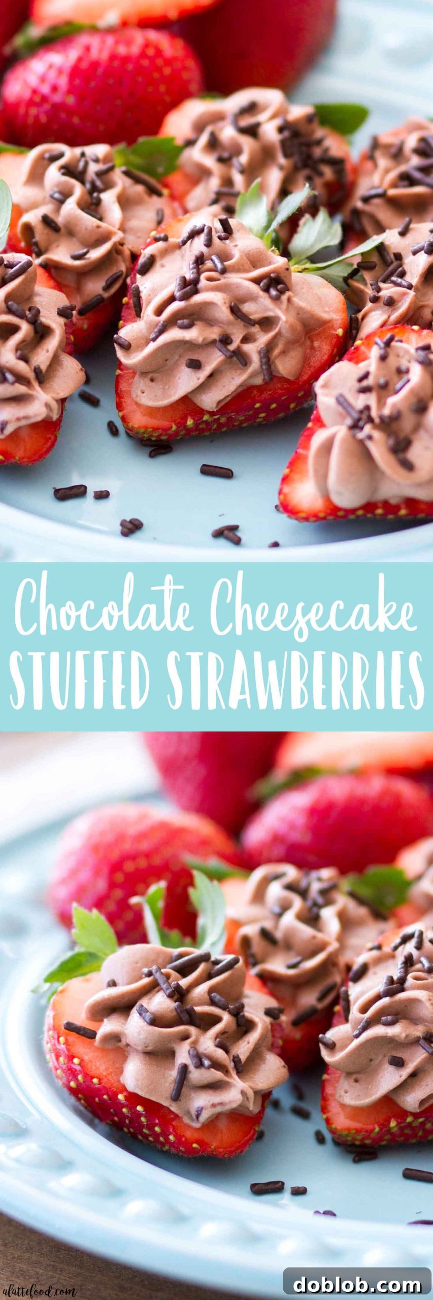 Homemade No Bake Chocolate Cheesecake Strawberries A large, inviting display of No Bake Chocolate Cheesecake Stuffed Strawberries, perfect for any celebration.